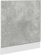 vidaXL - Vaatwasserpaneel - 60x1,5x67 - cm - bewerkt - hout - betongrijs