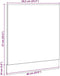 vidaXL - Vaatwasserpaneel - 60x1,5x67 - cm - bewerkt - hout - betongrijs