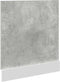 vidaXL - Vaatwasserpaneel - 60x1,5x67 - cm - bewerkt - hout - betongrijs