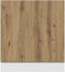 vidaXL - Vaatwasserpaneel - 60x1,5x67 - cm - bewerkt - hout - artisanaal - eiken