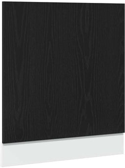 vidaXL - Vaatwasserpaneel - 60x1,5x67 - cm - bewerkt - hout - zwart - eiken