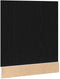 vidaXL - Vaatwasserpaneel - 60x1,5x67 - cm - bewerkt - hout - zwart - eiken