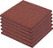 vidaXL - Valtegel - 6 - st - 50x50x3 - cm - rubber - rood