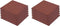 vidaXL - Valtegel - 6 - st - 50x50x3 - cm - rubber - rood