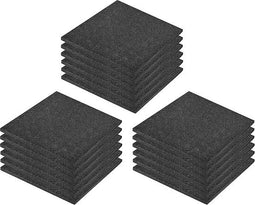 vidaXL - Valtegels - 18 - st - 50x50x3 - cm - rubber - zwart