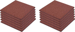 vidaXL - Valtegels - 6 - st - 50x50x3 - cm - rubber - grijs