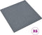 vidaXL - Valtegels - 6 - st - 50x50x3 - cm - rubber - grijs