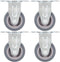 vidaXL - Vaste - wielen - 4 - st - 50 - mm