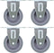 vidaXL - Vaste - wielen - 4 - st - 75 - mm