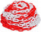 vidaXL - Veiligheidsketting - 30 - m - kunststof - rood - en - wit