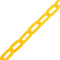 vidaXL - Veiligheidsketting - Ø - 6 - mm - 100 - m - kunststof - geel
