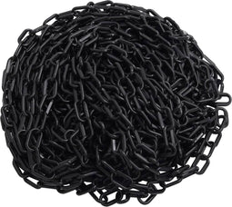 vidaXL - Veiligheidsketting - Ø - 6 - mm - 100 - m - kunststof - zwart
