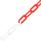 vidaXL - Veiligheidsketting - Ø - 8 - mm - 100 - m - kunststof - rood - en - wit