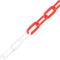vidaXL - Veiligheidsketting - Ø - 8 - mm - 30 - m - kunststof - rood - en - wit