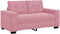 vidaXL - Velours - Roze - Velours, - Hout - Middelgroot - Ergonomisch - Loversofa