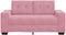 vidaXL - Velours - Roze - Velours, - Hout - Middelgroot - Ergonomisch - Loversofa