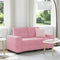 vidaXL - Velours - Roze - Velours, - Hout - Middelgroot - Ergonomisch - Loversofa