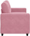 vidaXL - Velours - Roze - Velours, - Hout - Middelgroot - Ergonomisch - Loversofa