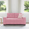 vidaXL - Velours - Roze - Velours, - Hout - Middelgroot - Ergonomisch - Loversofa
