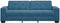 vidaXL - Velvet - Blauw - Polyvelvet - Middelgroot - Duurzaam - 3 - Zits - Bank