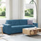 vidaXL - Velvet - Blauw - Polyvelvet - Middelgroot - Duurzaam - 3 - Zits - Bank