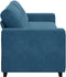 vidaXL - Velvet - Blauw - Polyvelvet - Middelgroot - Duurzaam - 3 - Zits - Bank