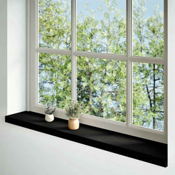 vidaXL - Vensterbanken - 2 - st - 140x20x2 - cm - massief - eikenhout - donkerbruin