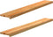 vidaXL - Vensterbanken - 2 - st - 140x20x2 - cm - massief - eikenhout - lichtbruin