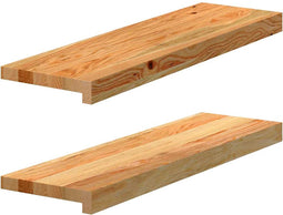 vidaXL - Vensterbanken - 2 - st - 70x20x2 - cm - massief - eikenhout - lichtbruin