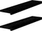 vidaXL - Vensterbanken - 2 - st - 90x20x2 - cm - massief - eikenhout - donkerbruin
