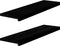 vidaXL - Vensterbanken - 2 - st - 90x30x2 - cm - massief - eikenhout - donkerbruin
