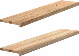 vidaXL - Vensterbanken - 2 - st - onbehandeld - 120x30x2 - cm - massief - eikenhout