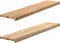 vidaXL - Vensterbanken - 2 - st - onbehandeld - 120x30x2 - cm - massief - eikenhout