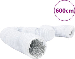 vidaXL - Ventilatieslang - Ø10 - cm - 6 - m - aluminium - en - PVC