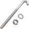 vidaXL - Verankerde - J-bout - met - moer - en - sluitring - 25 - sets - M8x120 - mm