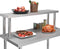 vidaXL - Verhoging - voor - werktafel - 120x30x35 - cm - roestvrij - staal