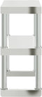 vidaXL - Verhoging - voor - werktafel - 2-laags - 110x30x65 - cm - roestvrij - staal