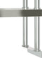 vidaXL - Verhoging - voor - werktafel - 2-laags - 110x30x65 - cm - roestvrij - staal