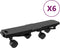 vidaXL - Verhuishondjes - met - 4 - wielen - 2 - st - 170 - kg - polypropeen - zwart