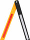 vidaXL - Verkeersbarrière - inklapbaar - 250x38x96 - cm - geel - en - zwart