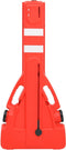 vidaXL - Verkeersbarrières - inklapbaar - 210x50x105 - cm - rood