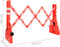 vidaXL - Verkeersbarrières - inklapbaar - 210x50x105 - cm - rood