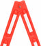 vidaXL - Verkeersbarrières - inklapbaar - 210x50x105 - cm - rood