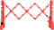 vidaXL - Verkeersbarrières - inklapbaar - 210x50x105 - cm - rood