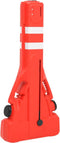 vidaXL - Verkeersbarrières - inklapbaar - 210x50x105 - cm - rood