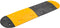 vidaXL - Verkeersdrempel - 129x32,5x4 - rubber - geel - en - zwart