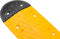 vidaXL - Verkeersdrempel - 129x32,5x4 - rubber - geel - en - zwart