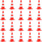 vidaXL - Verkeerskegel - 20 - st - reflecterend - 50 - cm - rood - en - wit
