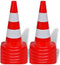 vidaXL - Verkeerskegel - reflecterend - 50 - cm - rood - en - wit - 10 - st