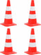 vidaXL - Verkeerskegels - 4 - st - reflecterend - 50 - cm - rood - en - wit